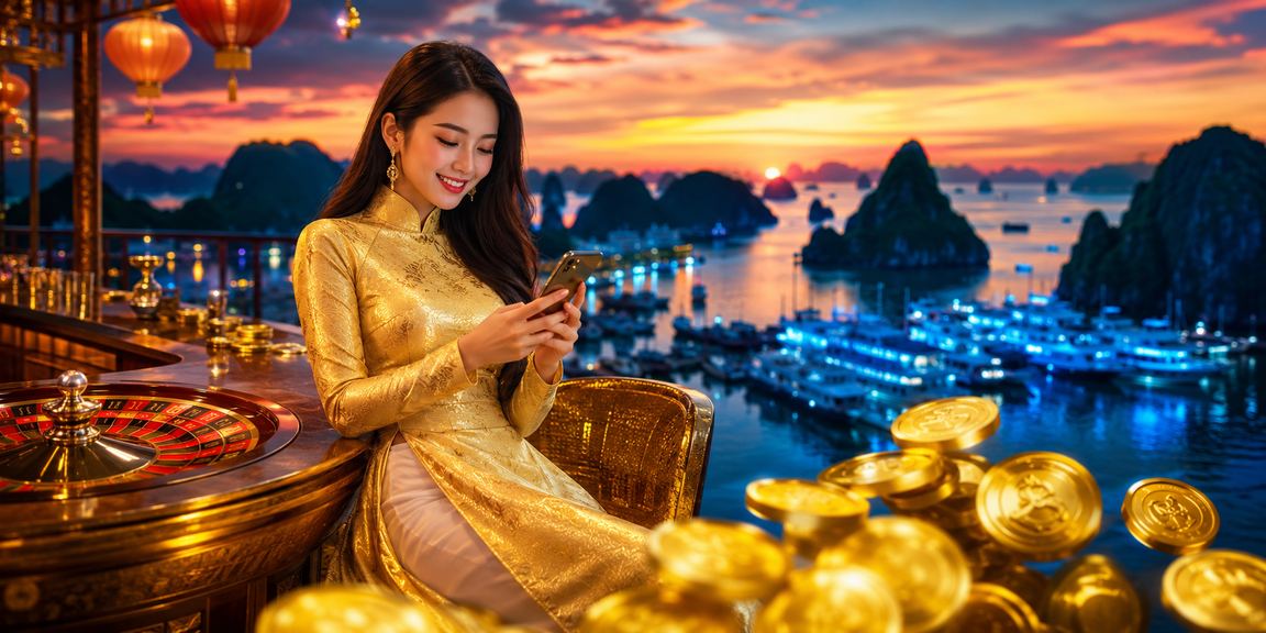 Cảnh Hạ Long Bay kết hợp với trải nghiệm Roulette trực tuyến