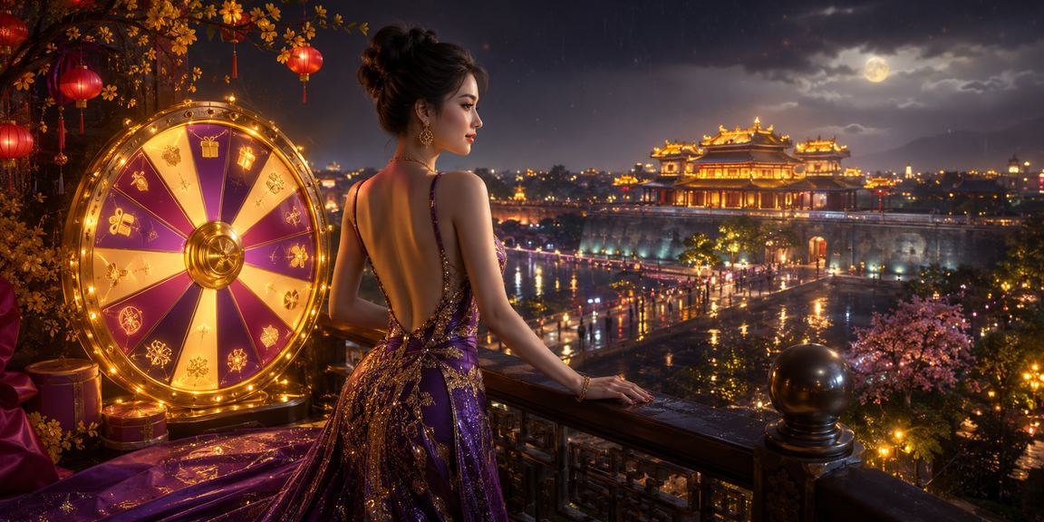 Không khí lễ hội Tết Huế với trò chơi roulette và giải trí đặc sắc
